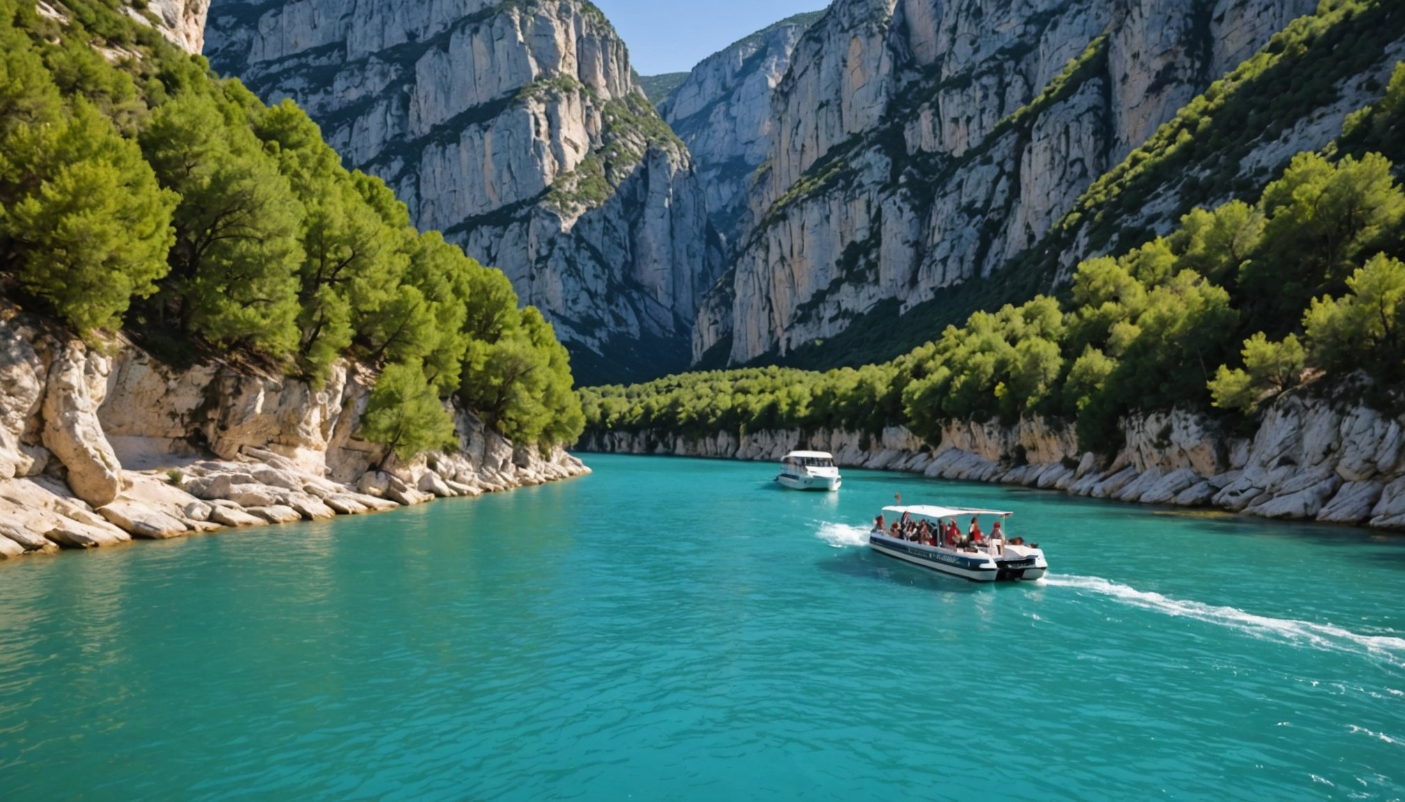 Découvrez les meilleures excursions en bateau électrique aux gorges du verdon avec camping terra-verdon